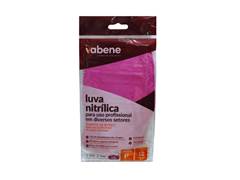 LUVA NITRILICA ROSA P 12UN VABENE